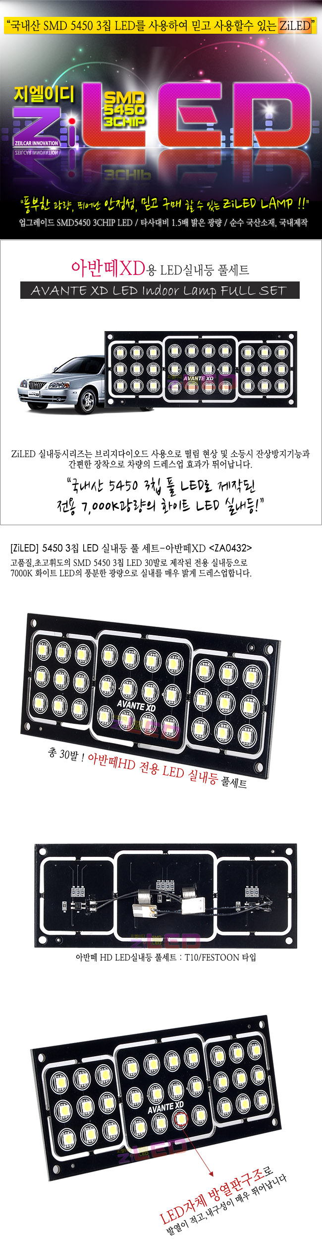[ZiLED] LED�ǳ��� SMD 5450 3Ĩ Ǯ��Ʈ _ �ƹݶ�XD [ZA0432]